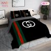 [SALE] Gucci Black Luxury Brand Bedding Set Home Decor
