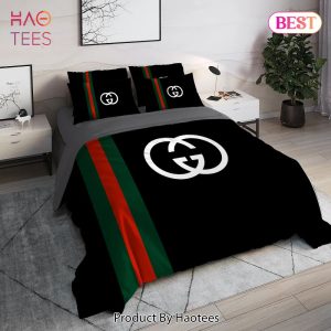 [SALE] Gucci Black Luxury Brand High End Premium Bedding Set Home Decor