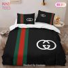 [SALE] Gucci Black Luxury Brand High-End Bedding Set Home Decor