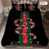 [SALE] Gucci Black Stripe Luxury Brand High-End Bedding Set Home Decor