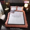 [SALE] Gucci Black Stripe Luxury Brand High-End Bedding Set Home Decor