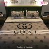 [SALE] Gucci Brown Luxury Brand Bedding Set Home Decor