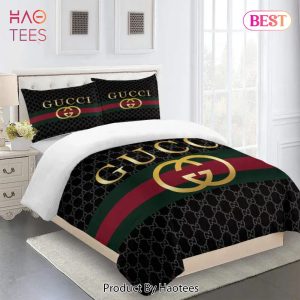 [SALE] Gucci Brown Premium Limited Luxury Brand Fashion Bedding Set Home Decor
