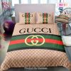 [SALE] Gucci Brown Snake Luxury Brand High-End Bedding Set Home Decor