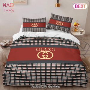 [SALE] Gucci Caro Fashion Logo Premium Luxury Brand High-End Bedding Set LV Home Decor