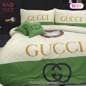 [SALE] Gucci Catty Fashion Logo Luxury Brand Bedding Set Home Decor