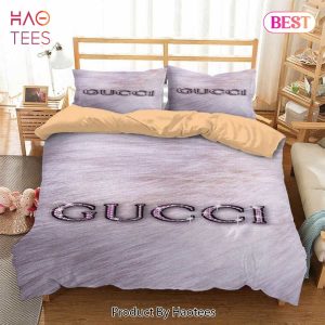 [SALE] Gucci Diamon Fashion Logo Luxury Brand Premium Bedding Set Home Decor