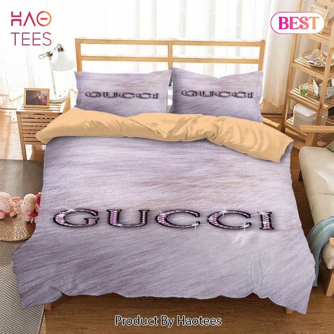 [SALE] Gucci Diamon Fashion Logo Luxury Brand Premium Bedding Set Home Decor Luxury Store