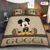[SALE] Gucci Disney Mickey Logo Luxury Brand Bedding Set Home Decor