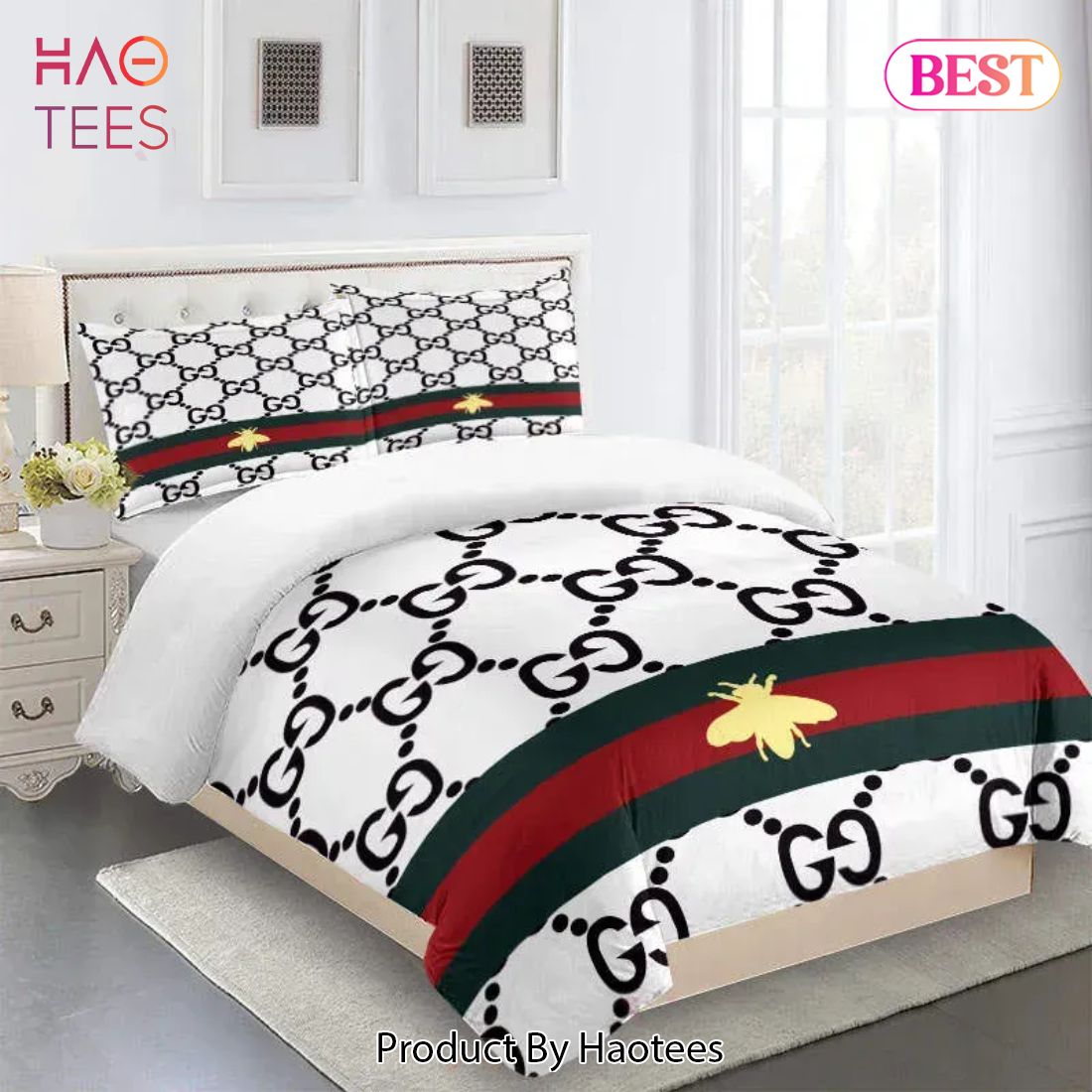 [SALE] Gucci Fashion Logo Limited Luxury Brand Bedding Set Home Decor 32 Luxury Store