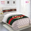 [SALE] Gucci Flowers Fashion Logo Luxury Brand Premium Bedding Set Home Decor