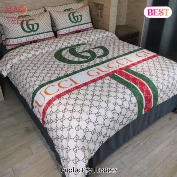 [SALE] Gucci GC Luxury Fashion Brand Bedding Set Bedspread Duvet Cover Set