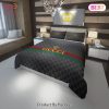 [SALE] Gucci Hot Logo Luxury Brand Bedding Set Bedspread Duvet Cover Set Home Decor