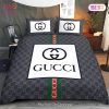 [SALE] Gucci King And Queen Luxury Brand High-End Bedding Set Home Decor