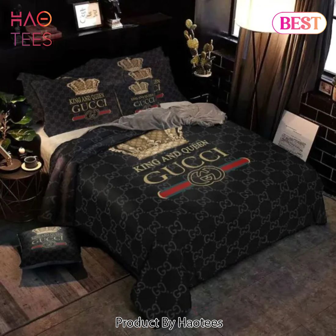 [SALE] Gucci King And Queen Luxury Brand High-End Bedding Set Home Decor Luxury Store