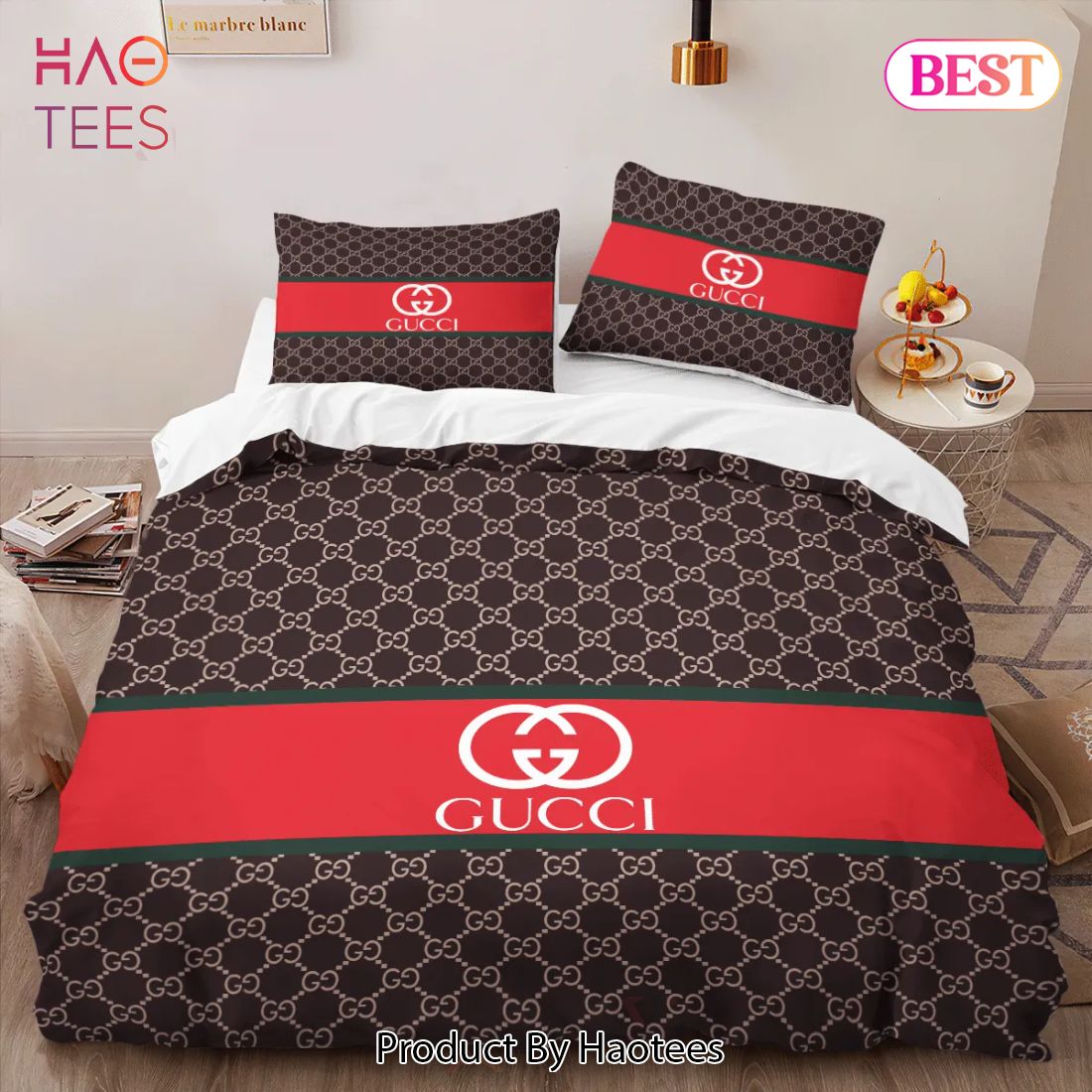 [SALE] Gucci Limited Edition Luxury Brand High-End Bedding Set Home Decor Luxury Store