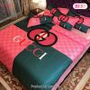 [SALE] Gucci Logo Black Luxury Brand High-End Bedding Set Home Decor