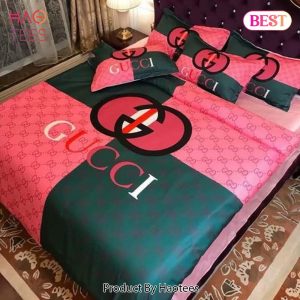[SALE] Gucci Logo Luxury Brand Bedding Set Home Decor