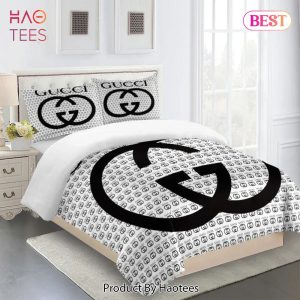 [SALE] Gucci Logo Premium Luxury Brand Fashion Limited Bedding Set Home Decor