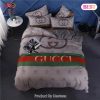 [SALE] Gucci Luxury Brand Black Bedding Set Bedspread Duvet Cover Set Home Decor