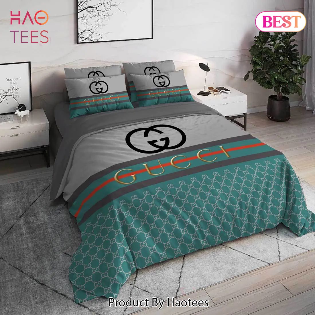 [SALE] Gucci Luxury Brand High End Premium Bedding Set Home Decor Luxury Store