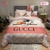[SALE] Gucci Mickey Fashion Logo Premium Luxury Brand High-End Bedding Set LV Home Decor