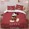 [SALE] Gucci Mickey Mouse Luxury Brand High-End Bedding Set Disney Gifts Home Decor – FX01