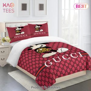 [SALE] Gucci Mickey Premium Limited Luxury Brand Fashion Bedding Set Home Decor