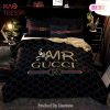 [SALE] Gucci Navy Luxury Brand High-End Bedding Set Home Decor – XR11
