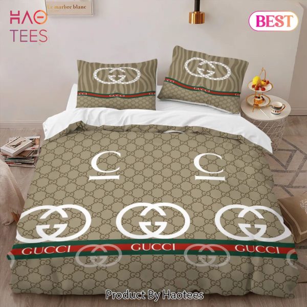 [SALE] Gucci New Limited Edition Luxury Brand High-End Bedding Set Home Decor