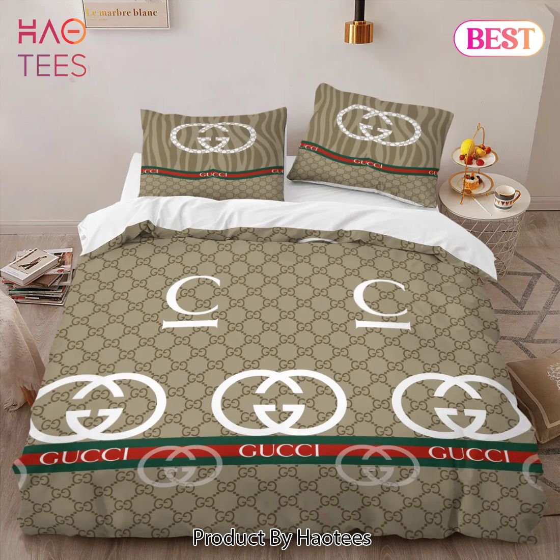 [SALE] Gucci New Limited Edition Luxury Brand High-End Bedding Set Home Decor Luxury Store