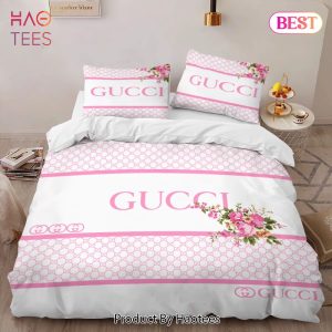 [SALE] Gucci Pinky Logo Luxury Brand High-End Bedding Set Home Decor