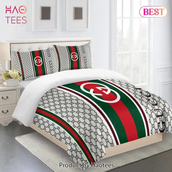 [SALE] Gucci Premium Limited Fashion Luxury Brand Bedding Set Home Decor