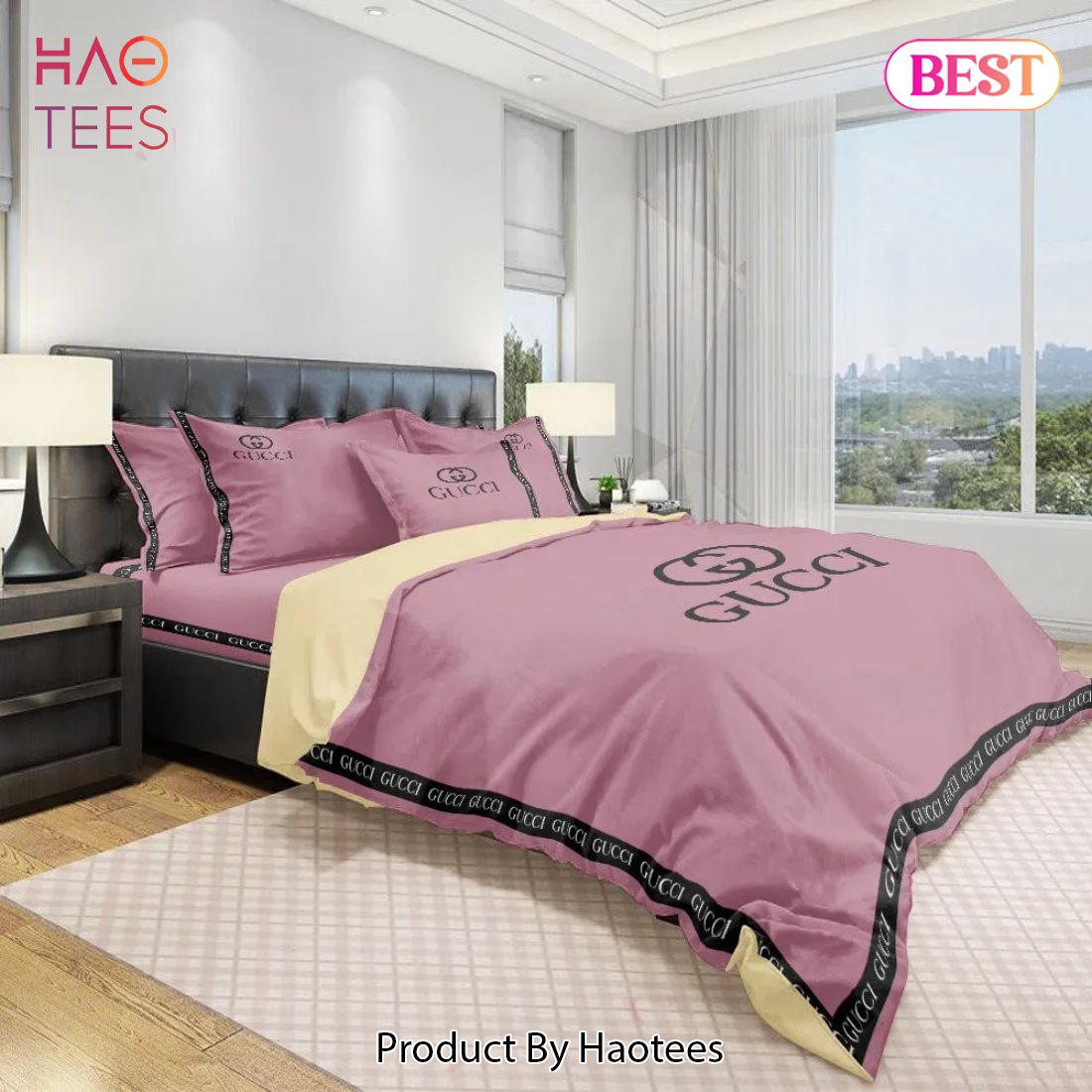 [SALE] Gucci Purple Luxury Brand Bedding Set Duvet Cover Home Decor Luxury Store