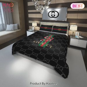 [SALE] Gucci Snake Fashion Logo Luxury Brand Premium Bedding Set Home Decor