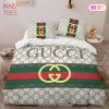 [SALE] Gucci Strawberry Fashion Logo Luxury Brand Bedding Set Home Decor