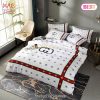 [SALE] Gucci White Color Fashion Luxury Brand Bedding Set Home Decor