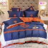 [SALE] Hermes Black Premium Logo Luxury Brand Bedding Set Home Decor