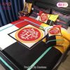 [SALE] Hermes Mixing Color Luxury Brand Bedding Set Duvet Cover Home Decor