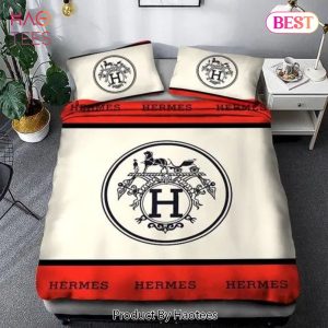 [SALE] Hermes New Luxury Brand Premium Bedding Set Bedspread Duvet Cover Set Home Decor