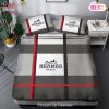 [SALE] Hermes Paris Grey Fashion Luxury Brand Premium Bedding Set Home Decor