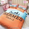 [SALE] Hermes Paris Premium Logo Luxury Brand Bedding Set Home Decor