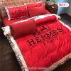 [SALE] Hermes Paris Premium Logo Luxury Brand Bedding Set Home Decor