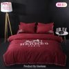[SALE] Hermes Red Black Premium Logo Luxury Brand Bedding Set Home Decor