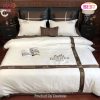 [SALE] Hermes White Luxury Brand Bedding Set Home Decor