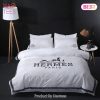 [SALE] Hermes White Luxury Brand Bedding Set Home Decor
