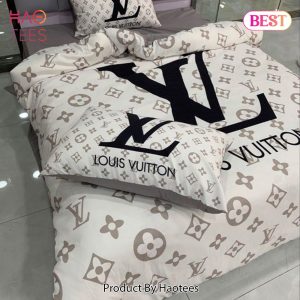 [SALE] Louis Vuiton Clasic Logo Luxury Brand Bedding Set Home Decor