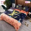 [SALE] Louis Vuiton Orange Logo Luxury Brand Bedding Set Home Decor