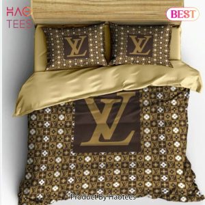 [SALE] Louis Vuitton Amazing Luxury Fashion Brand Bedding Set Bedspread Duvet Cover Set
