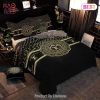 [SALE] Louis Vuitton Black Gold Luxury Brand High-End Bedding Set LV Home Decor